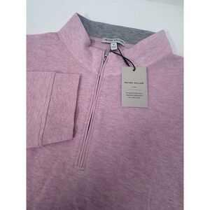 NWT Peter Millar Crown Comfort Quarter-Zip Pullover Sweater PALMP Pink XL $150